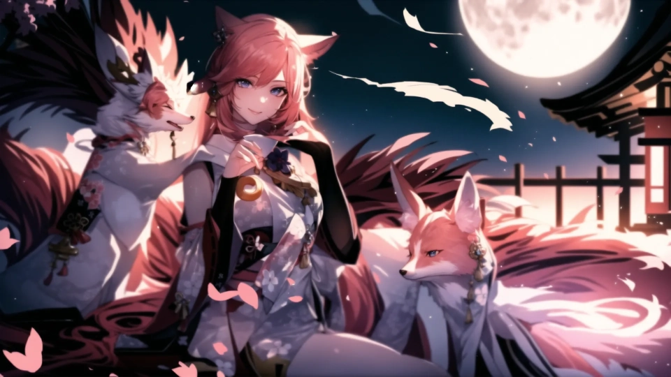AI generated picture of Yae Miko