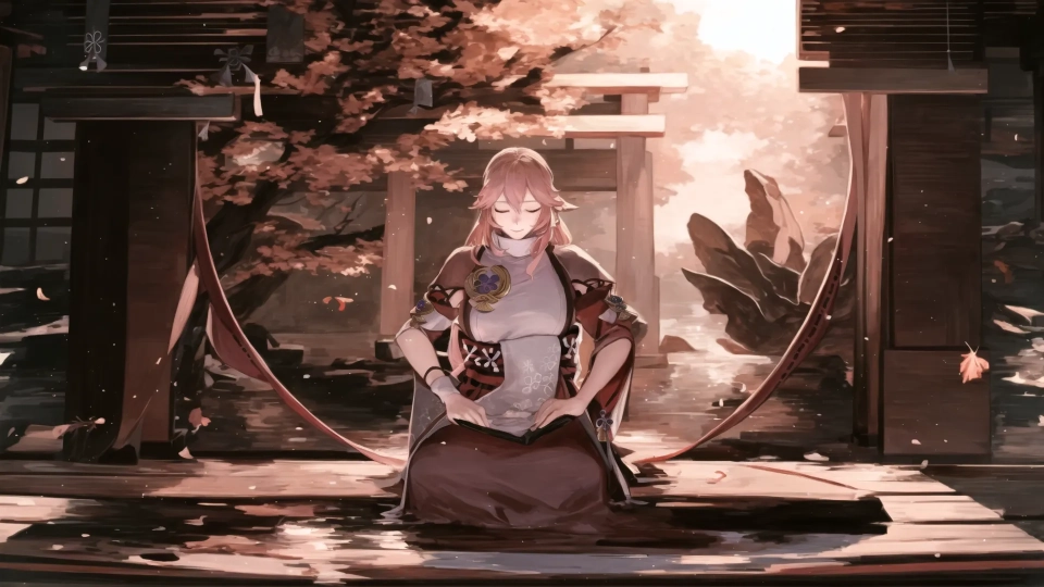 AI generated picture of Yae Miko